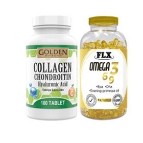 Golden Arizona Collagen Chondroitin 180 Tablet + Flx Omega 3-6-9 90 Tablet