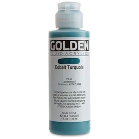 Golden Fluid Seri 8 Cobalt Turquois 118 ml Akrilik Boya