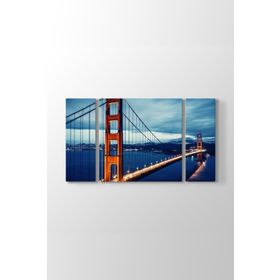 Golden Gate Köprüsü Gece Işıklı Tablosu
