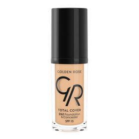 Golden Rose 03 Total Cover 2in1 Foundation Concealar 2'si 1 Arada Fondöten Kapatıcı