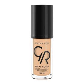 Golden Rose 03 Total Cover 2in1 Foundation Concealar 2'si 1 Arada Fondöten Kapatıcı
