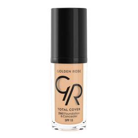 Golden Rose 03 Total Cover 2in1 Foundation Concealar 2'si 1 Arada Fondöten Kapatıcı