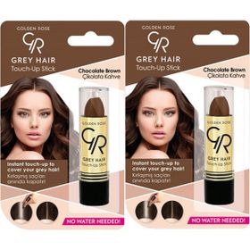 Golden Rose 2 Adet Grey Hair Touch Up Çikolata Kahve Beyaz Saç Kapatıcı Stick