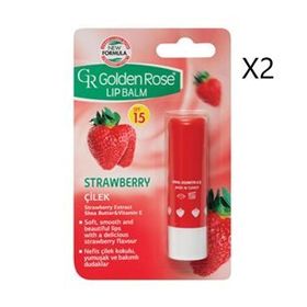 Golden Rose 2 Adet No:04 Çilekli Dudak Balsamı