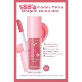 Golden Rose 210 Kahverengi Lip Plumping Gloss Dolgunlaştırıcı Dudak Parlatıcısı