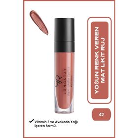 Golden Rose 42 Longstay Liquid Matte Lipstick Ruj