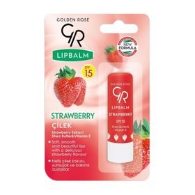 Golden Rose Lip Balm SPF15 Çilek Dudak Balmı