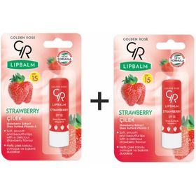 Golden Rose Lip Balm SPF15 Çilek Dudak Balmı