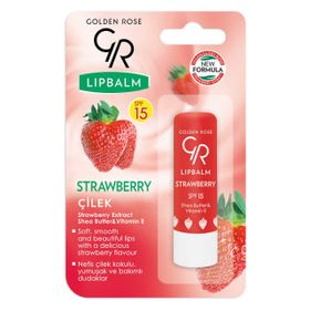 Golden Rose Lip Balm SPF15 Çilek Dudak Balmı