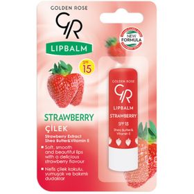 Golden Rose Lip Balm SPF15 Çilek Dudak Balmı