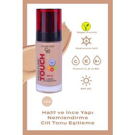 Golden Rose Moisture Touch Liquid Foundation SPF20 No:102 Nemlendirici Etkili Fondöten