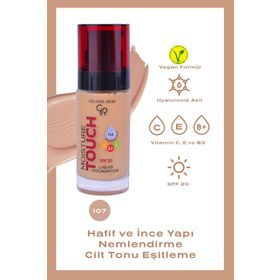 Golden Rose Moisture Touch Liquid Foundation SPF20 No:107 Nemlendirici Etkili Fondöten
