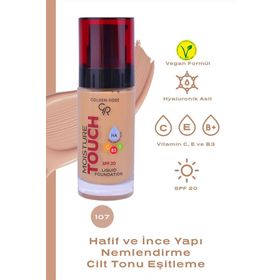Golden Rose Moisture Touch Liquid Foundation SPF20 No:107 Nemlendirici Etkili Fondöten