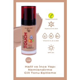 Golden Rose Moisture Touch Liquid Foundation SPF20 No:108 Nemlendirici Etkili Fondöten