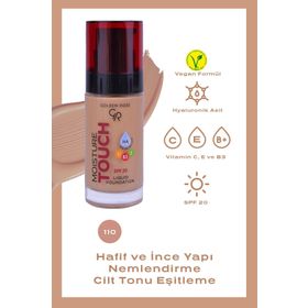 Golden Rose Moisture Touch Liquid Foundation SPF20 No:110 Nemlendirici Etkili Fondöten