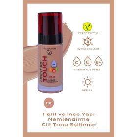Golden Rose Moisture Touch Liquid Foundation SPF20 No:112 Nemlendirici Etkili Fondöten