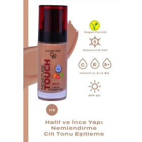 Golden Rose Moisture Touch Liquid Foundation SPF20 No:113 Nemlendirici Etkili Fondöten