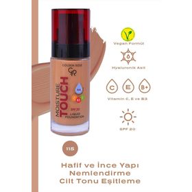 Golden Rose Moisture Touch Liquid Foundation SPF20 No:115 Nemlendirici Etkili Fondöten