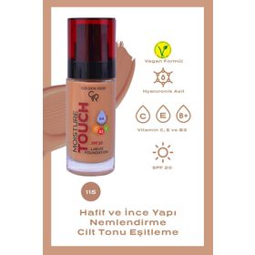 Golden Rose Moisture Touch Liquid Foundation SPF20 No:115 Nemlendirici Etkili Fondöten