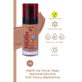 Golden Rose Moisture Touch Liquid Foundation SPF20 No:116 Nemlendirici Etkili Fondöten