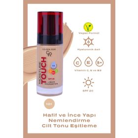 Golden Rose Moisture Touch Liquid SPF20 No:101 Nemlendirici Etkili Fondöten