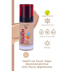 Golden Rose Moisture Touch Liquid SPF20 No:101 Nemlendirici Etkili Fondöten