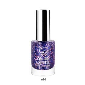 Golden Rose No:614 Color Expert Nail Lacquer Glitter