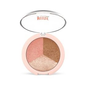 Golden Rose Nude Look Baked Trip Face Powder Allık Bronzer Aydınlatıcı