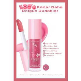 Golden Rose Plumped Lips Lip Plumping Gloss No: 211 Dolgunlaştırıcı Dudak Parlatıcısı