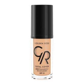 Golden Rose Total Cover 2 in1 12 Light Beige 30 ml Fondöten
