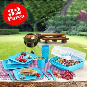 Goldex Çantalı 32 Parça 6 Kişilik Piknik Seti