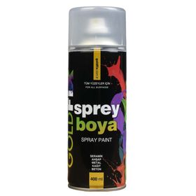 Goldfix Mat Siyah 400 ml Sprey Boya