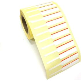Goldist 10x76 mm Beyaz Kırmızı Çizgili Etiket
