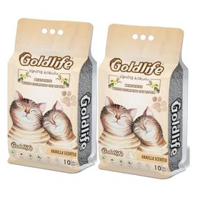 Goldlife 2x10 lt Premium Vanilya Kokulu Kedi Kumu