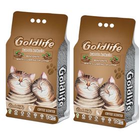 Goldlife Premium 2x10 lt Kahve Kokulu Kedi Kumu