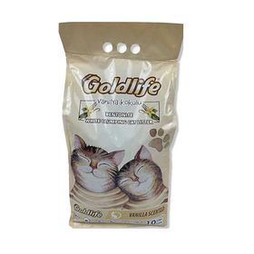 Goldlife Vanilya Kokulu Topaklanan Bentonit İnce Taneli 10 lt Kedi Kum