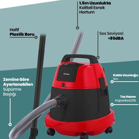 Goldmaster BY-4595 Toz Torbalı Elektrikli Süpürge