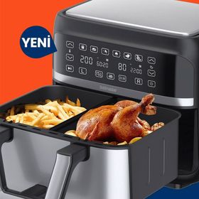 Goldmaster Doublefry Dokunmatik 9 lt Yağsız Airfryer