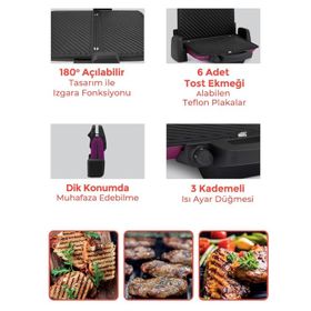 Goldmaster Evia Damak EA-4400 Tost Makinesi