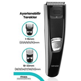 Goldmaster Fiyaka Kablolu Kablosuz Şarjlı Ayarlanabilir Paslanmaz Çelik Saç Kesme Makinesi