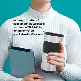 Goldmaster Flora Paslanmaz Termos Bardaklı Kişisel Filtre Kahve Makinesi