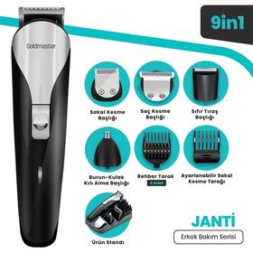 Goldmaster GM-7141 Janti 9in1 Erkek Bakım Seti
