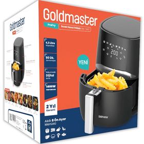 Goldmaster GM-7467 4 lt Profry Dijital Dokunmatik 8 Ön Programlı Airfryer