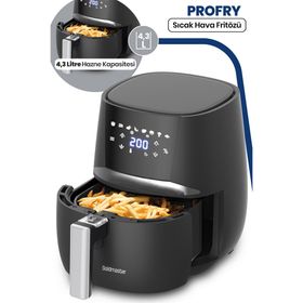 Goldmaster GM-7467 4 lt Profry Dijital Dokunmatik 8 Ön Programlı Airfryer