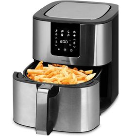 GoldMaster GM-7484 Gümüş 7 lt Geniş Hazneli Dokunmatik 8 Ön Ayarlı Airfryer