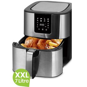 GoldMaster GM-7484 Gümüş 7 lt Geniş Hazneli Dokunmatik 8 Ön Ayarlı Airfryer