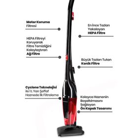 Goldmaster GM-7545 Dik Elektrikli Süpürge
