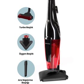 Goldmaster GM-7545R Kırmızı Elektrikli Dik Süpürge