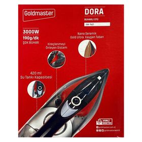 Goldmaster GM-7621 Dora Kırmızı Siyah Ütü