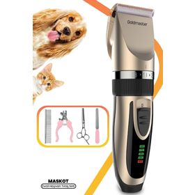Goldmaster GM-8133 Maskot 10in1 Şarjlı 17 Kademeli Kedi Köpek Tıraş Makinesi